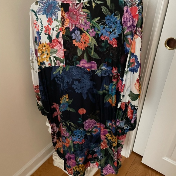Johnny Was Multicolor Floral Print Maxi Dress - Picture 2 of 4